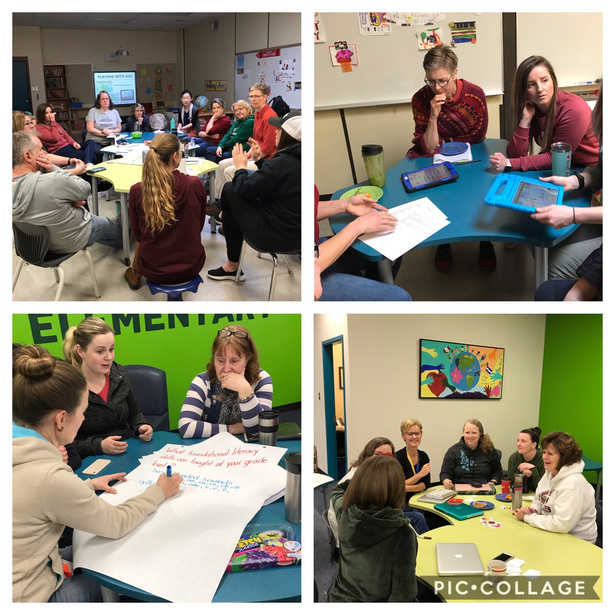 We are enjoying a fantastic day of Professional Learning! Vertical grade team Literacy discussions, Assistive Technologies and Numeracy. What a great day! #rvsed #rvslit
