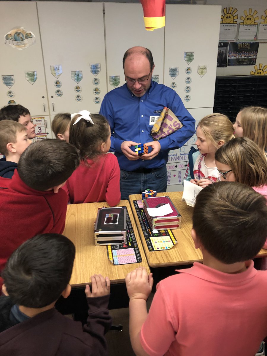 Ms_Pietila's tweet photo. Mr. Scheffert showed us how to solve a rubics cube in less than a minute! #Hartleyelementary https://t.co/H8rcfjnPDV