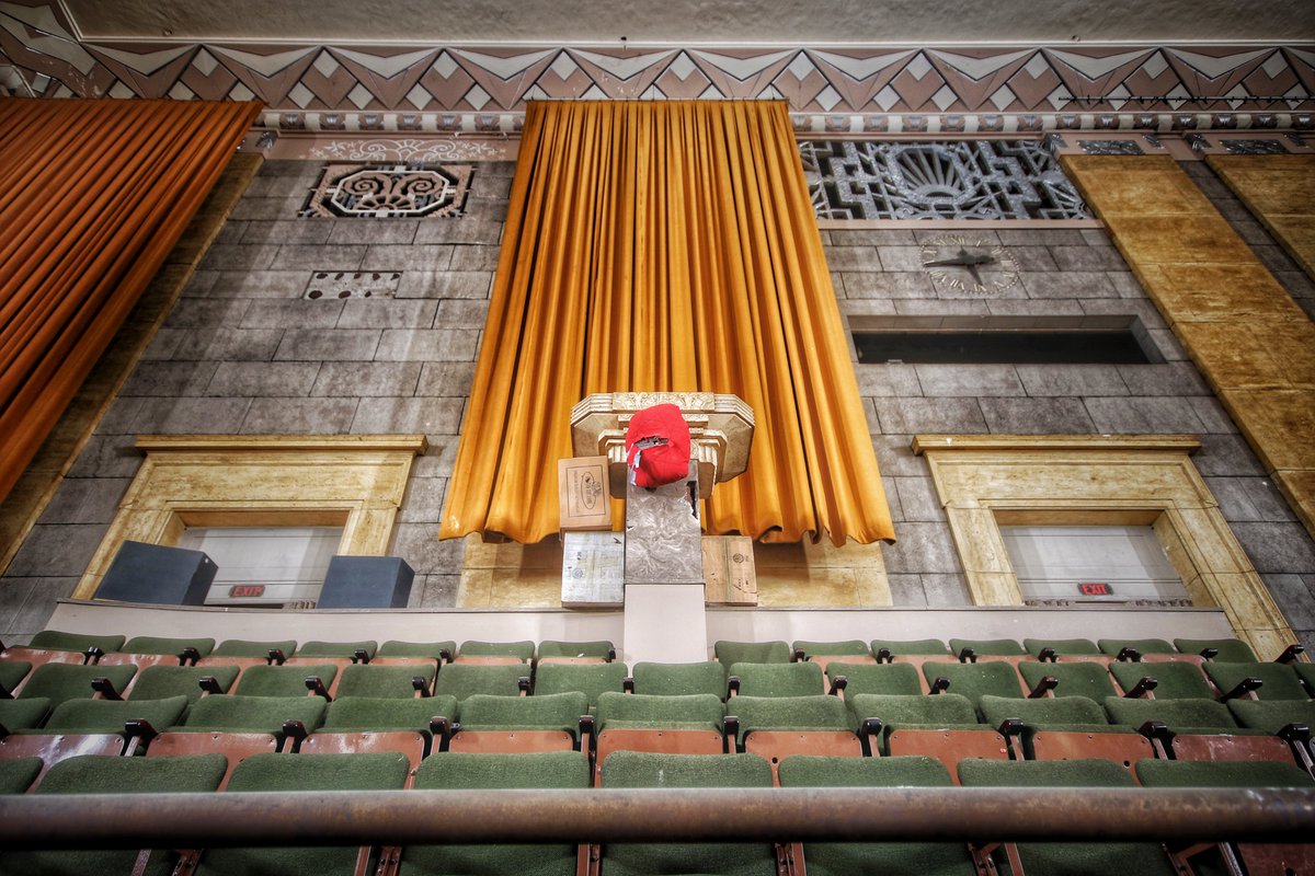 As an acoustics improvement system, the curtains never quite worked, but we like them anyway! Discover the Aud at worcesteraud.com.

Photo courtesy of Jason Baker.
#TheAud #Worcester #historictheater #theater #esports #artsmatter #thisplacematters #history #NewEngland