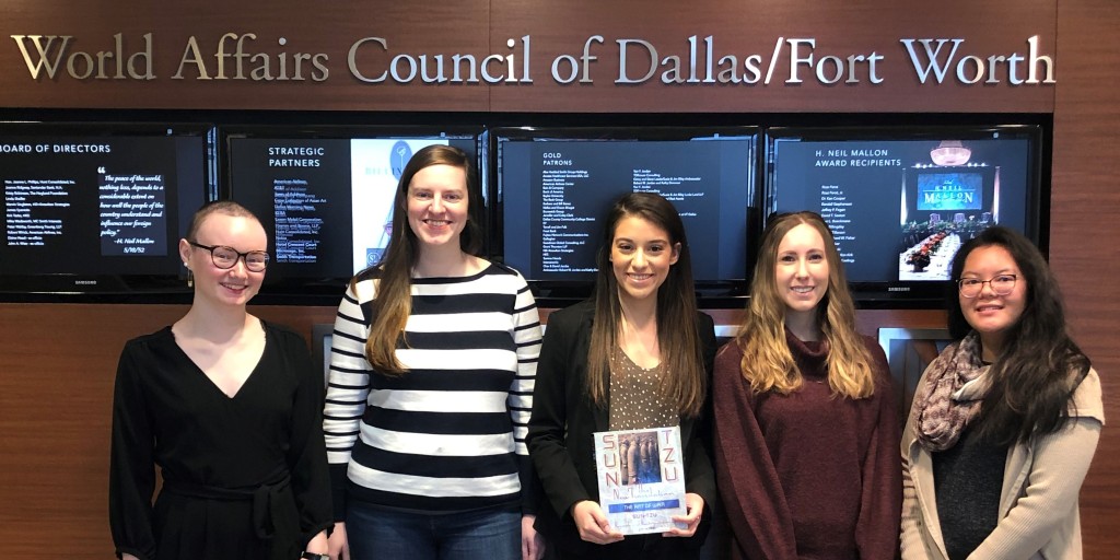 dfwworld's tweet photo. Today our #spring2020interns uncovered the secrets of Sun Tzu’s ancient philosophies with the Council’s Executive VP, @bsabo89. Published in the 5th century B.C., Sun Tzu’s "The Art of War" is full of advice that any modern professional can apply to their career. #dialoguematters https://t.co/dFHLSMjwJL