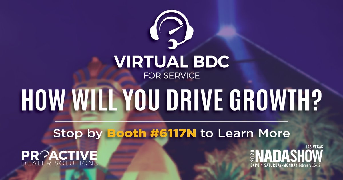 proactive_pds's tweet image. Outsource your call campaigns to us and receive focused, dedicated, and highly-trained specialists who manage your customer communications. 

Come see us at #NADA2020 Booth: 6117N. #TheBDCExperts  #VirtualBDC #Automotive #AutomotiveTechnology #AutoDealers #AutomotiveIndustry