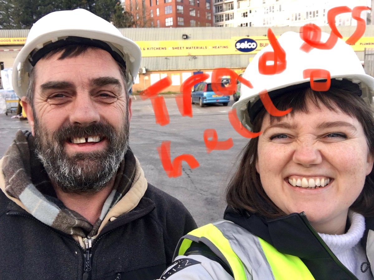 We Can Makers John &amp; Hannah were up early this morning: they went down to Selco in Bedminster to chat to builders &amp; tradespeople about the Making Together workshops we’ve got coming up. Thanks for the warm welcome! Find out more at tiny.cc/gkvyjz &amp; apply by 2 March.