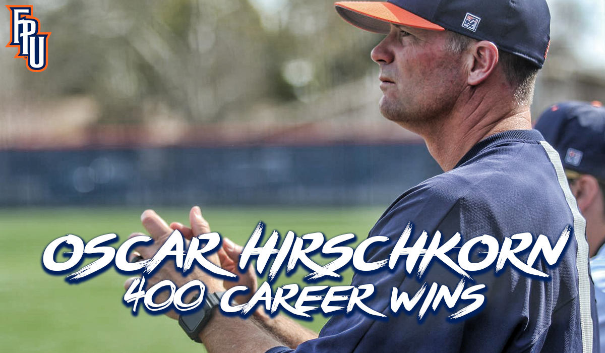 With yesterday's walk-off win over Western Oregon, head coach Oscar Hirschkorn picked up the 400th victory of his FPU career! 

#TeamFPU | #BackTheBirds

4️⃣0️⃣0️⃣🎉⚾️