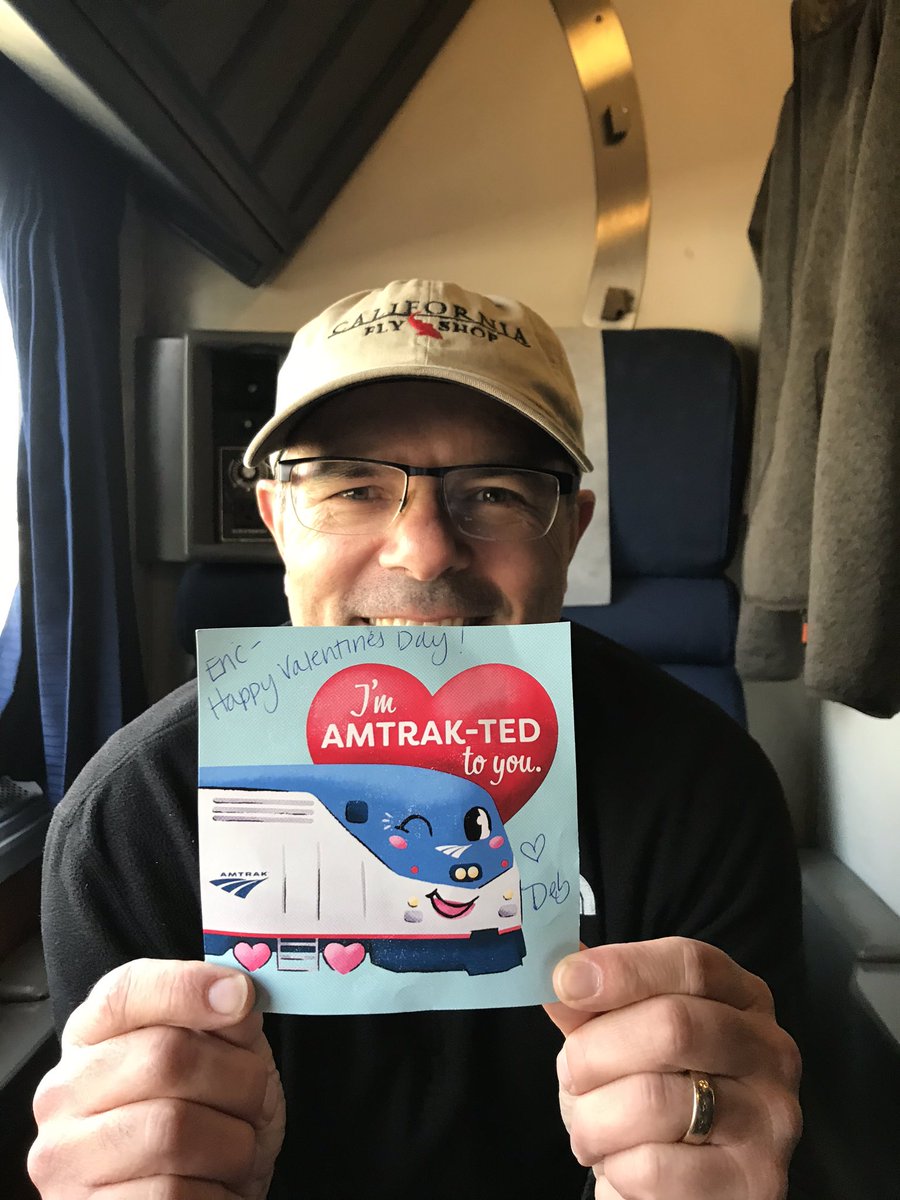 Thesimpsonfam's tweet photo. Why not spend Valentines Day on the California Zephyr? Looking forward to this new adventure with #myfavoritevalentine - and thanks @amtrak for the printable valentines cards! #DenverBound https://t.co/0qbIi6Pxra
