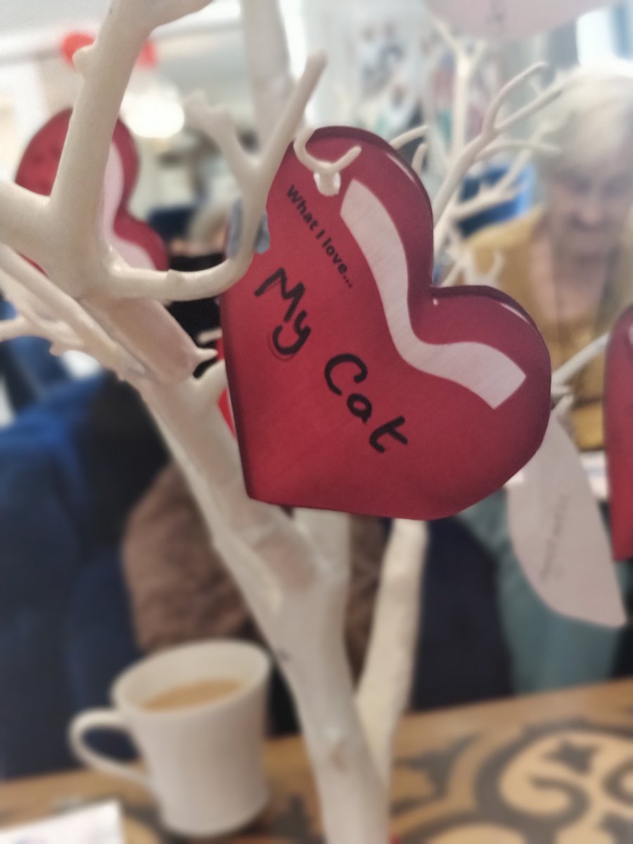 KingsLodge_ACL's tweet photo. The residents made a 'Love Tree' of things we love and  what love is 💕
Happy Valentine's from all at Kings Lodge
#KingsLodge #Camberley #AuraCareLiving #CareHome #Valentines  #Love #LoveCamberley https://t.co/1EbGa2AgG8