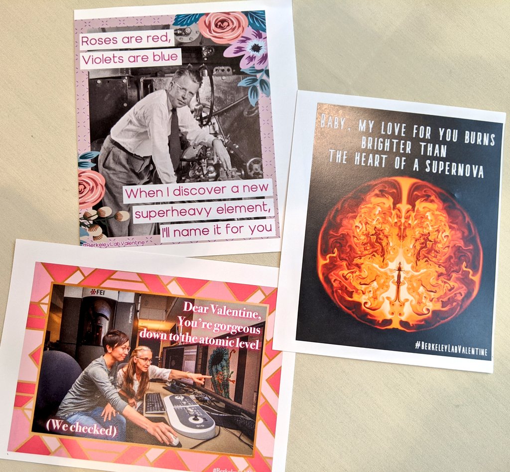 emilyywu's tweet photo. Aww scientists! These Valentine's Day 💕 cards from #BerkeleyLabValentine are super duper cute. #AAASmtg https://t.co/tAMhJgORc1