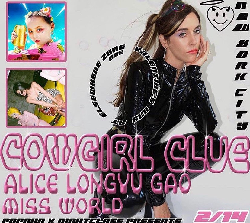 nightclass_'s tweet image. helloooo 💘 doors are at 6pm tonite for @cowgirl_clue @alicelongyugao @missworldinc in z1 at @elsewherespace ✨✨ 

tickets running LOW: bit.ly/36YnoFU