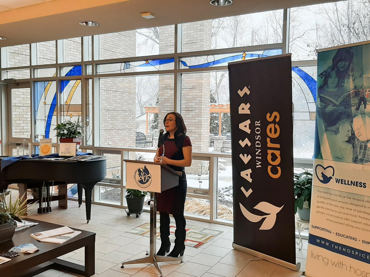 CaesarsWindsor's tweet photo. We are so excited to support @HospiceWindsor's new Social Prescription Strategy program. The program helps improve a sense of well-being, health and quality of life through the connection of social activities for members of our community. #CWCares #PeoplePlanetPlay https://t.co/kL8HyjlgjQ