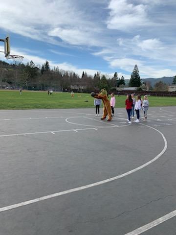 Our new GV Colts mascot says "Thank you" for the valentines and to please come up with a good name!😍