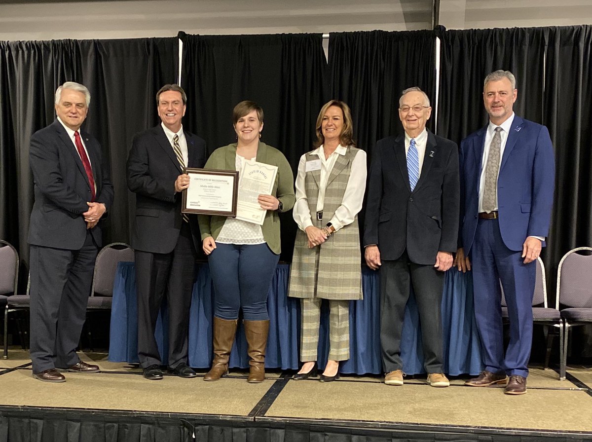 Congratulations Molly!  Kansas Horizon Award Winner ⁦<a href="/Mills_WeisMath/">Mollie Mills-Weis</a>⁩