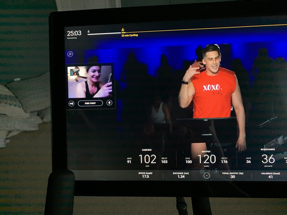 Fun time taking a peloton class with my fourth grade buddy! <a href="/JSbeachteach/">Jess Simunovich</a> <a href="/ptbeachsuper/">Will Smith</a> #BeachAtOurBest