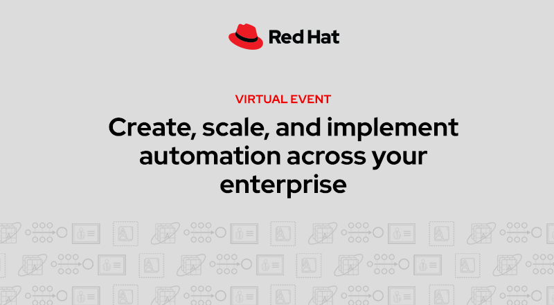ansible's tweet photo. Miss the "Create, Scale, and Implement Automation Across Your Enterprise" #RedHat virtual event today? Watch on demand: https://t.co/caeqwP1Lzh https://t.co/6Zke3Bx07A