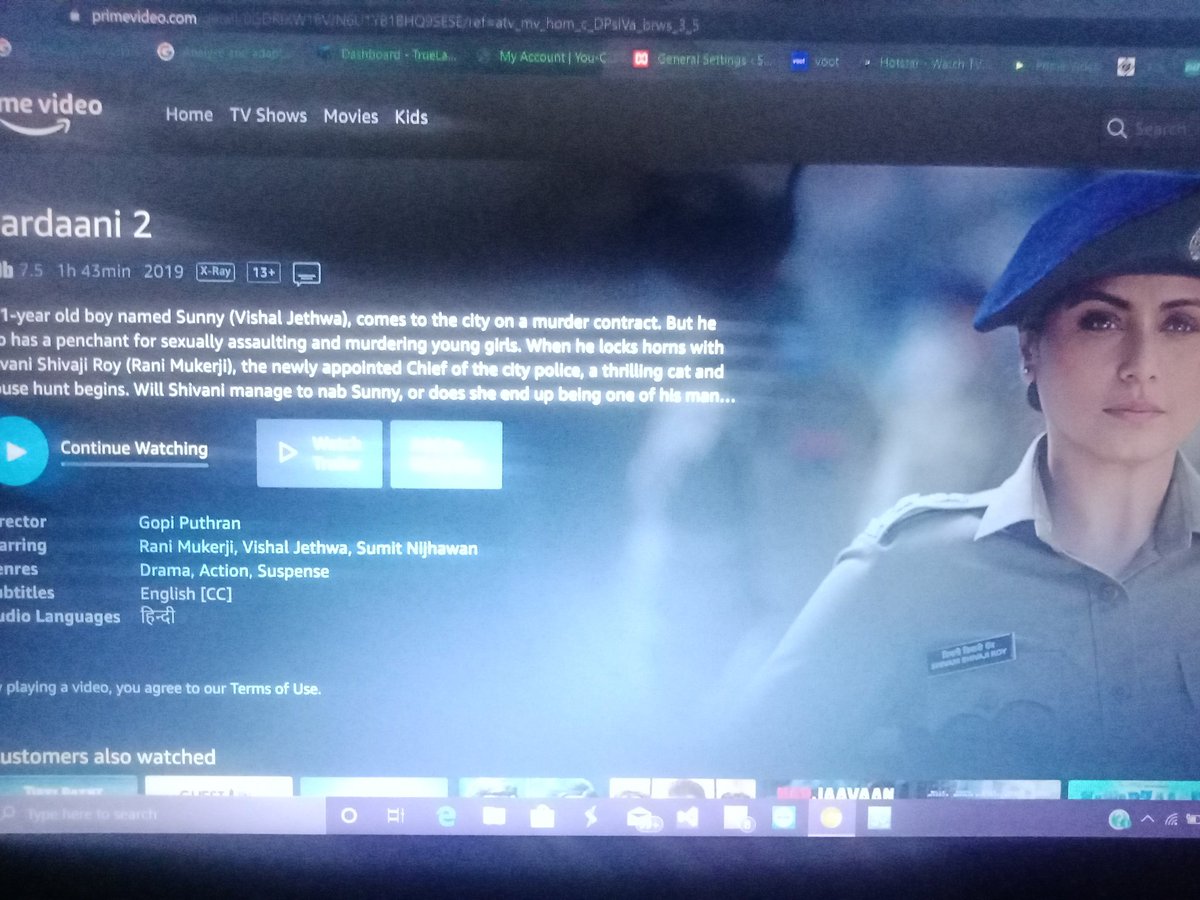 TejSoni0022's tweet photo. Watched #mardaani2 it's was amazing movie i think we all should have to watch and hats off to all the #ladycops great work by @ranimuk and the team @yrf Mean's There's a no speech about such movie #Inspiration For women #India #imagainstrape #justice https://t.co/T0HrEDU88G