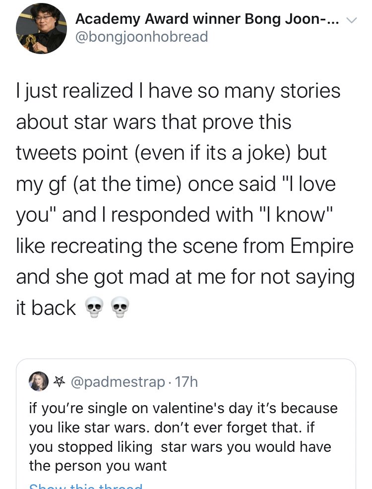 padmestrap's tweet image. brah.. all im gonna say is the sequels flopped so ur future relationships could prosper. take someone to see #BirdsofPray 💞