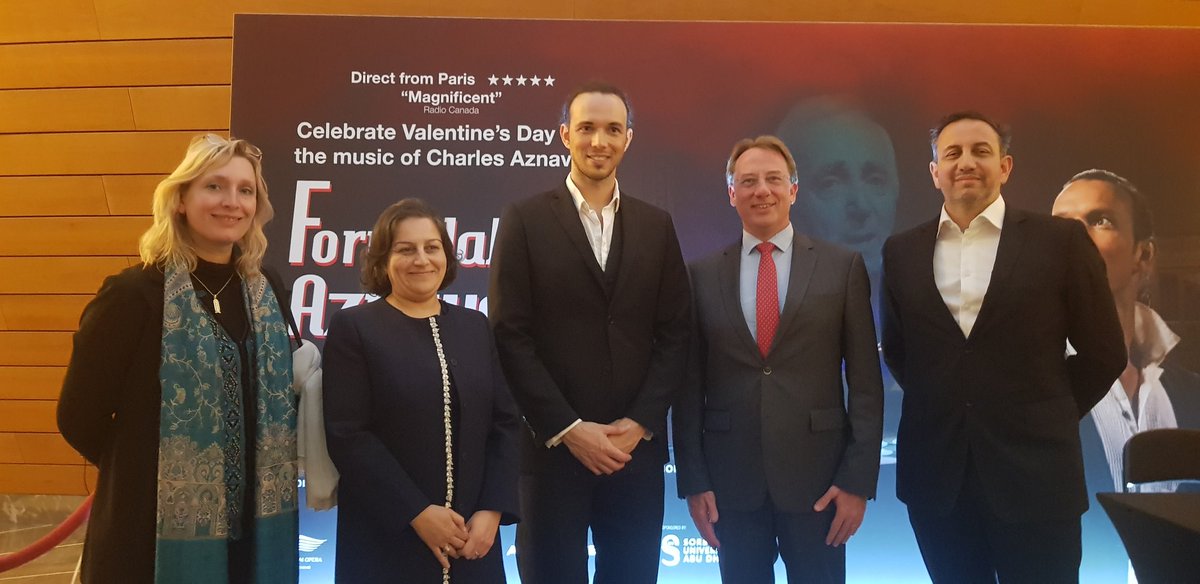 ludovic_pouille's tweet photo. #Formidable! Bravo 👏 à #JulesGrison, chanteur comédien et @GilMarsalla, producteur @DirectoTwitt pour le superbe hommage à #Aznavour ce soir à @DubaiOpera !
La #francophonie se porte bien aux Émirats! Merci aux artistes français de la faire rayonner dans le 🌍!
#FranceUAE 🇦🇪🇫🇷🎶 https://t.co/YPqS7mgpzf