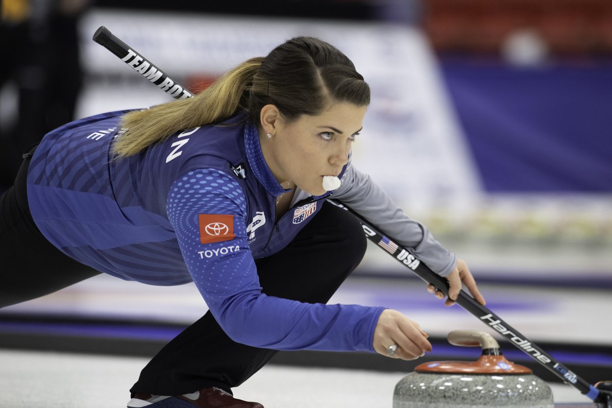 usacurl's tweet image. It’s playoff day at U.S. Nationals!

Coming up live at 2:00 pm (CST), @12thEndSports will bring you live coverage of the three page playoff games.

@TeamRothUSA v @TeamJSinclair 

Team Sinnett v @TeamMaerki 
@TeamShuster v @TeamRuohonen 

Watch live: teamusa.org/USA-Curling/we…
