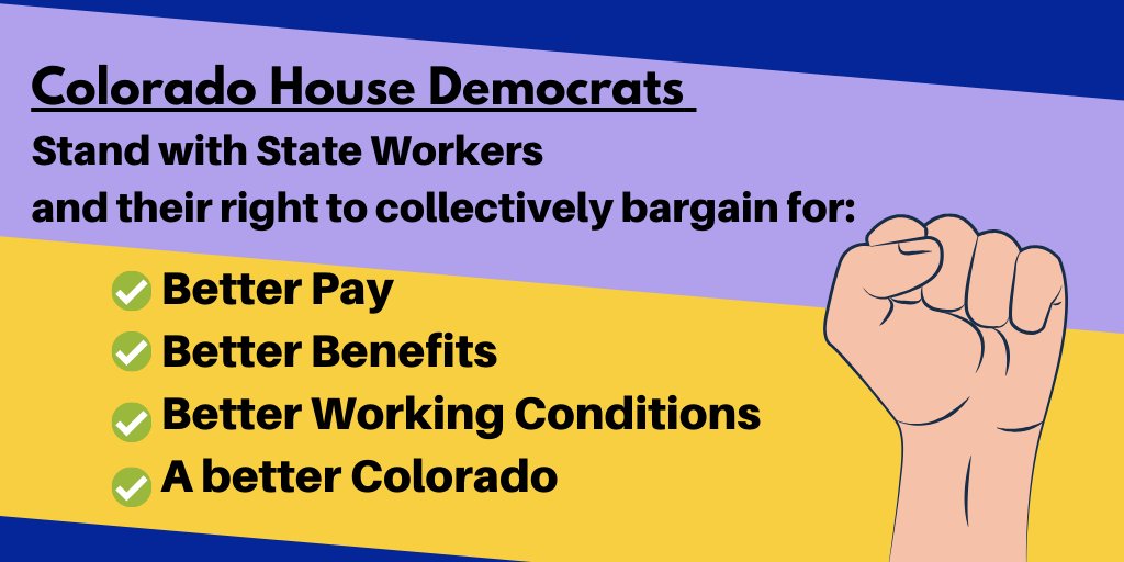 COHouseDem's tweet photo. COLORADO IS #UNIONSTRONG
✊🏿✊🏽✊🏾✊🏻✊🏼
#COLeg #COPolitics #StandWithStateWorkers https://t.co/uWhcklxUBH