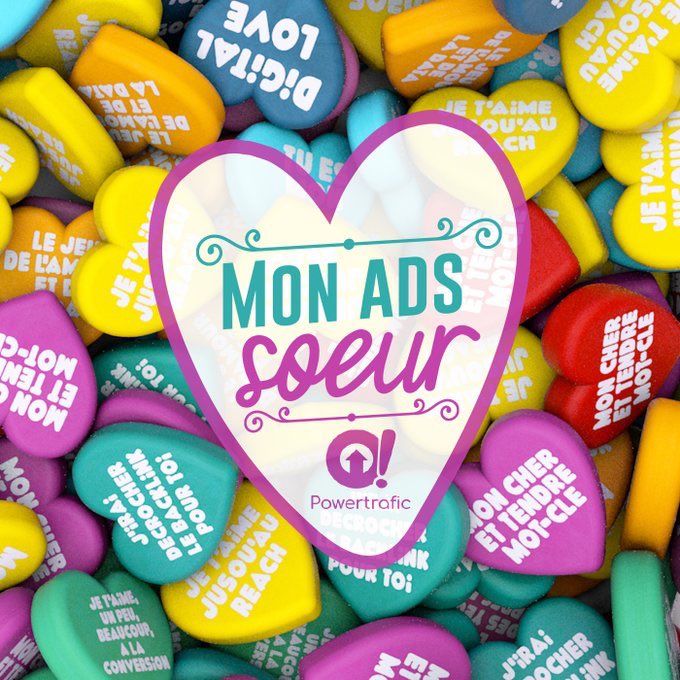 Joyeuse #SaintValentin à tous. Pour ceux qui ne nous connaissent pas, nous sommes votre Ads soeur 💘 (mais vous ne le savez pas encore) #PowerLove