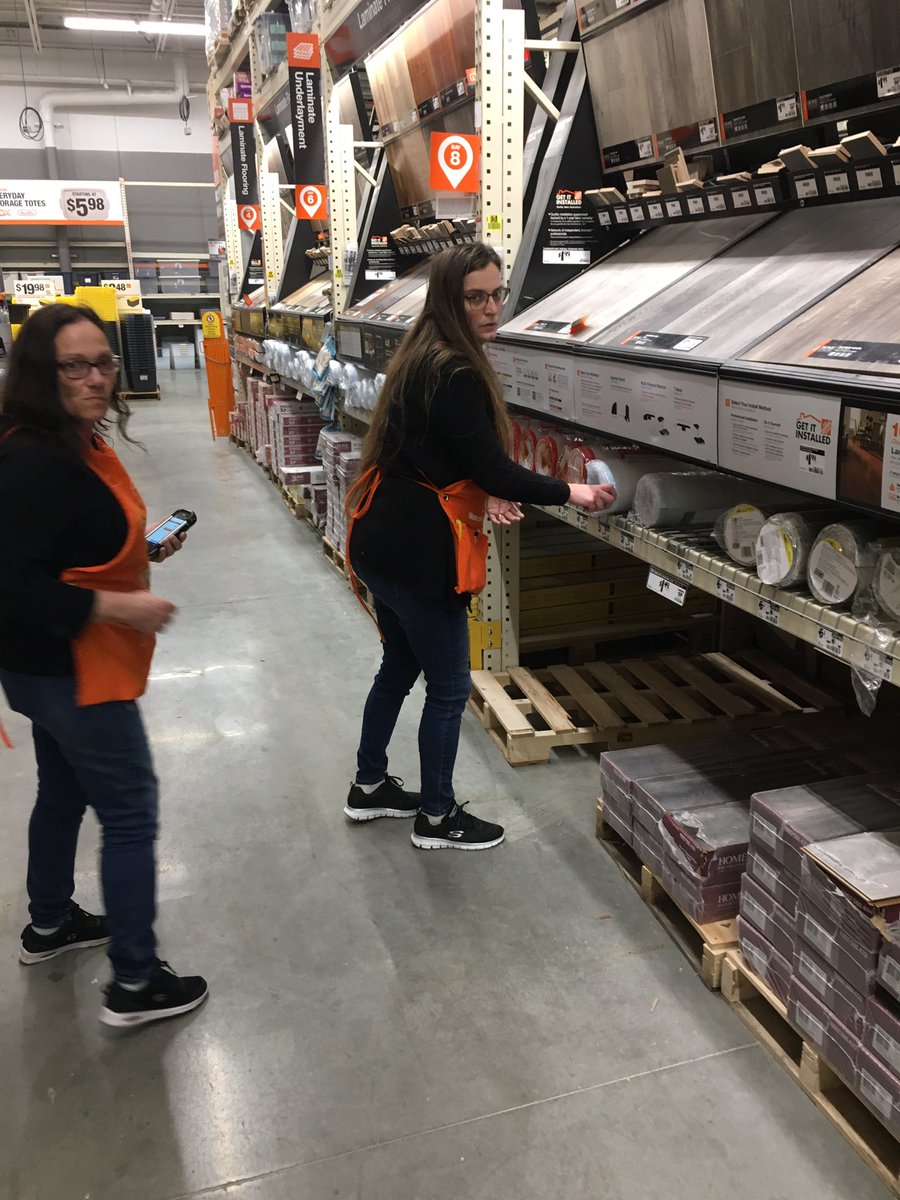 Morning blitz in D23 laminate flooring.  Thank you Adam, Angela, Denise, Jay and Danielle!   <a href="/ToepferWilliam/">William Toepfer</a> <a href="/maryanne_stl/">Maryanne St. Laurent</a> <a href="/4286JohnstonHD/">Johnston Home Depot</a>