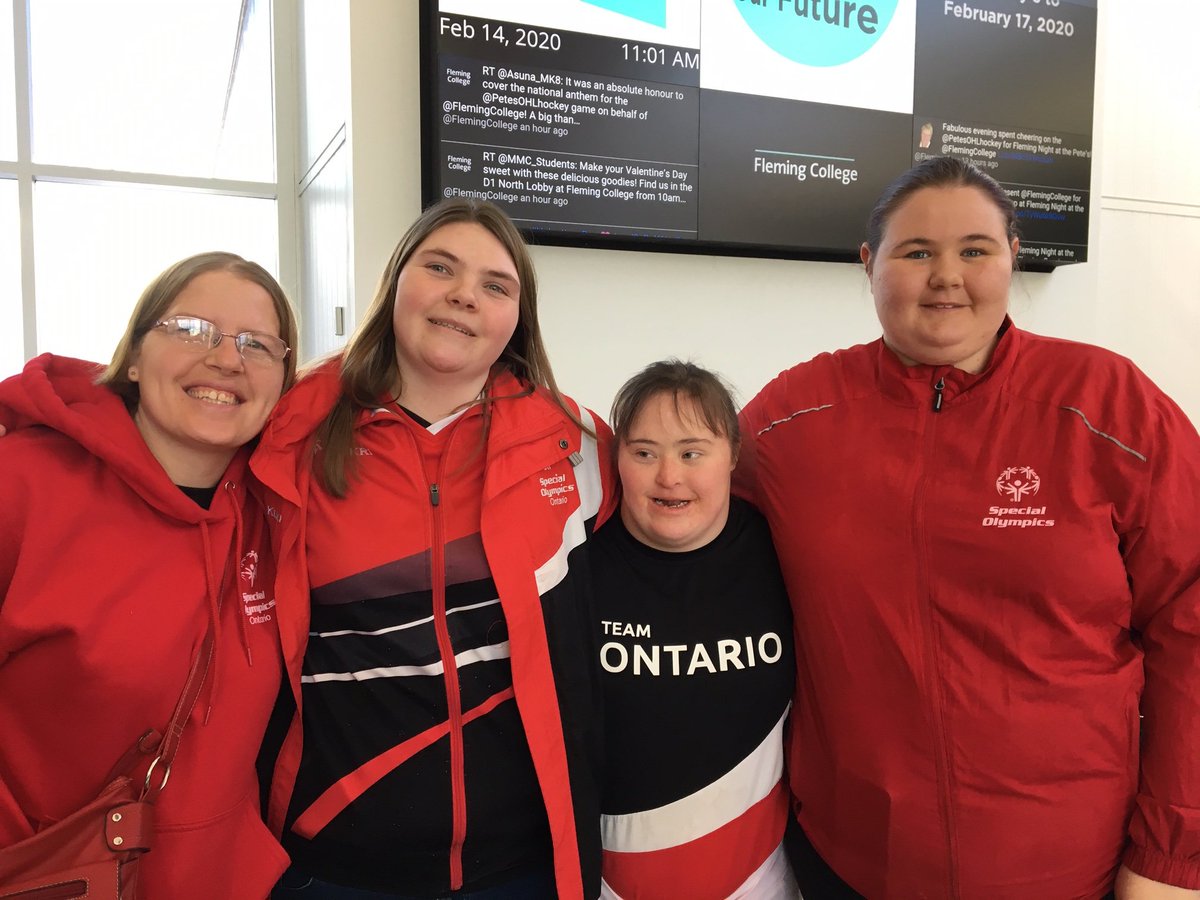 PeterboroughSOO's tweet photo. Big THANK YOU to @FlemingCollege Occupational & Physical Therapy students for supporting #SpecialOlympics at their fundraiser! #Ptbo continues to be well-represented on the sporting stage: @socgames2020 🏒⛷️ & #Waterloo2020 🏀🏊 Your support is appreciated! @SOOntario https://t.co/WBZgA9vlnw