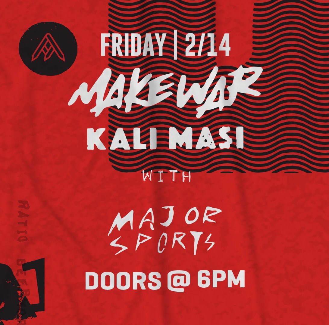 Denver tonight!!! At the splendid <a href="/ratiobeerworks/">Ratio Beerworks</a> with <a href="/makewarmusic/">MakeWar</a> and Major Sports. FREE! 🍺🍺🍺