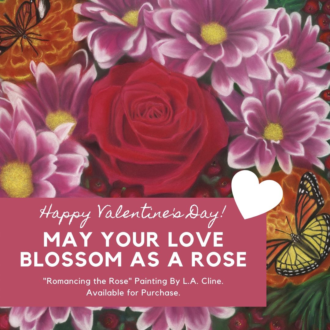 Happy Valentine's Day! May your Love blossom like the beautiful Rose! 'Romancing the Rose' is a perfect gift for today and all year round to capture the romance you feel for your special one! #pastelpainter, #valentinesdaygift, #valentinesday, #love bit.ly/2SqkG6O