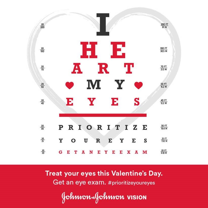 KrishnaMNalluri's tweet photo. Twitterati, Happy Valentines Day! Make this Valentines day a memorable one. #prioritizeyoureyes. Show your eyes some love and get a comprehensive eye exam! #mycompany #JnJ https://t.co/fqMtp2vuCN