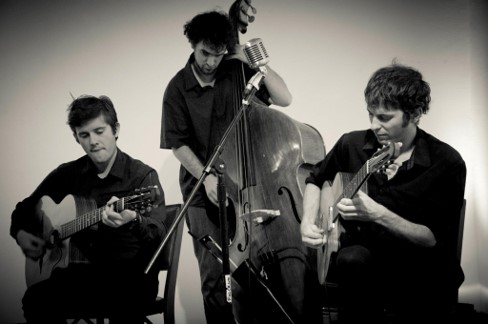 Saturday, 7:30 pm at Red Sky Staqe, Jimmy Grant Trio plays 
traditional and contemporary Gypsy Jazz in the style of  Django Reinhardt.  Tix $15 advance  $20 door