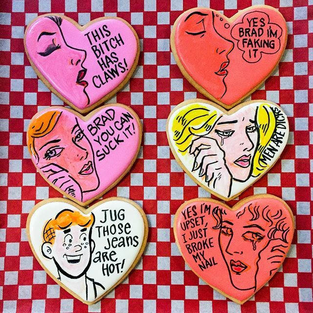 Back by popular demand, our beautiful Archie themed cookies! #valentines #archie #riverdale #fakingit