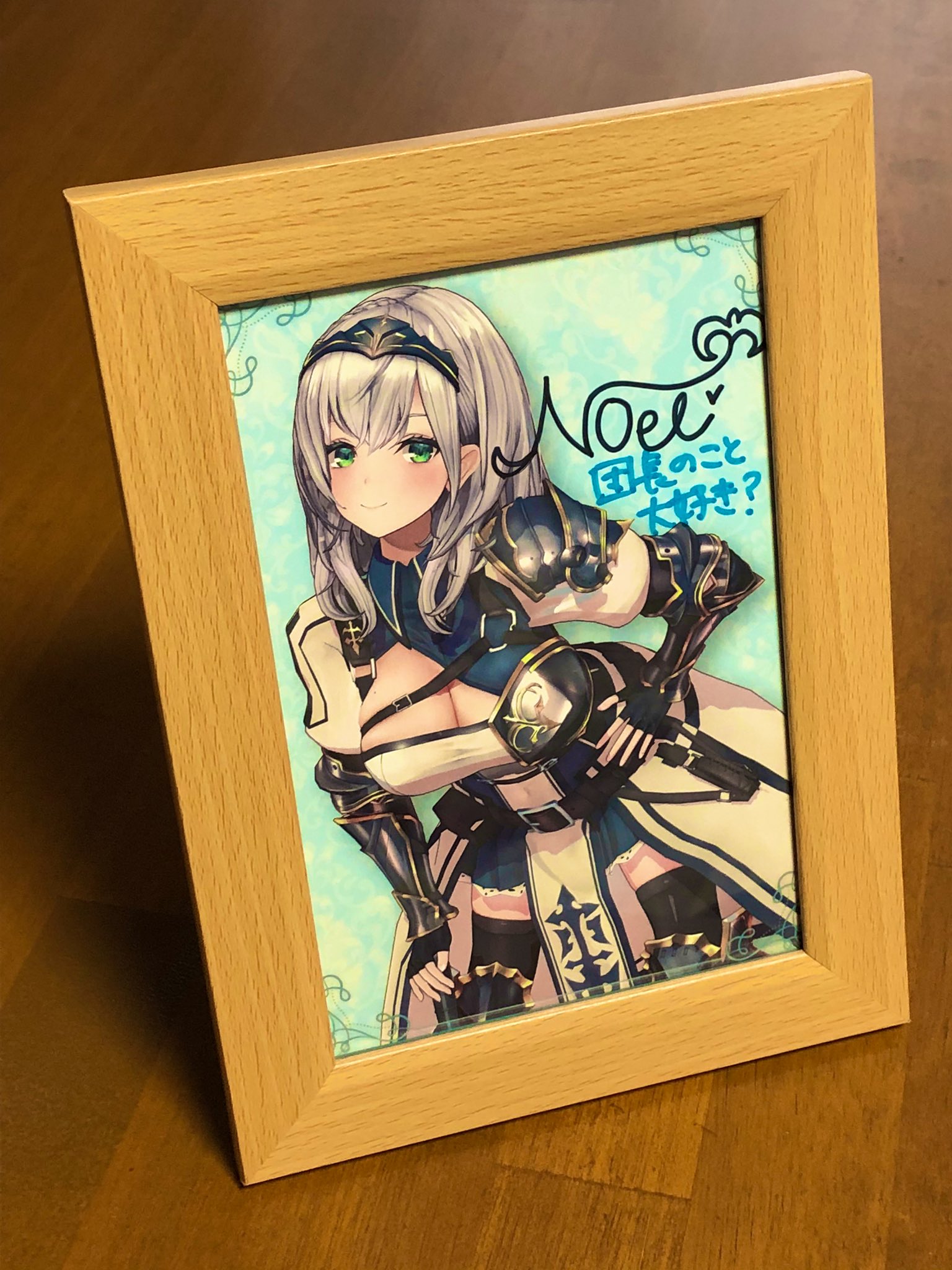 中古ポストカード わたお先生描き下ろし白銀ノエル直筆サイン 中古ポストカード わたお先生描き下ろし白銀ノエル直筆サイン