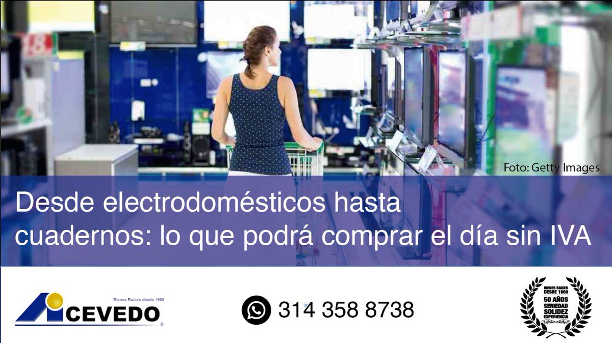 DESDE ELECTRODOMÉSTICOS HASTA CUADERNOS: LO QUE PODRÁ COMPRAR EL DÍA SIN IVA. blog.acevedoycia.com/2020/02/14/des…