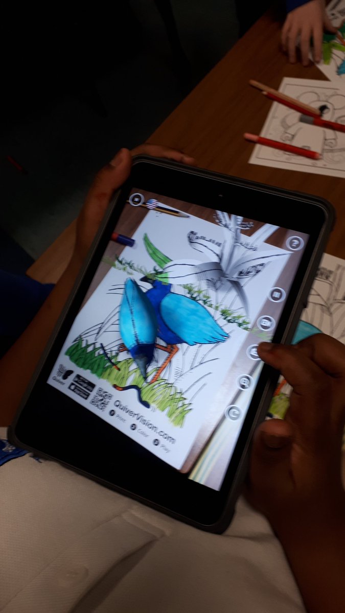 BantMsHaldane's tweet photo. This week we took time to look at a new app called Quiver. Really fantastic results using AR. #Banttechweek https://t.co/GpYWHYUy1m