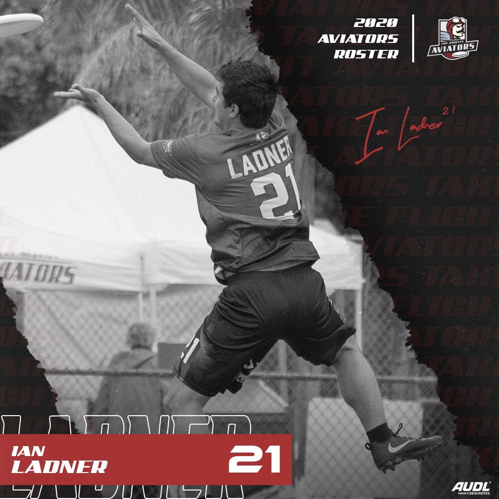 laaviators's tweet photo. Two more player announcements before you head off on your Valentine’s Day plans. #20 Ryan Smith and #21 Ian Ladner
#laaviators #aviatorstakeflight #ultimatefrisbee #lasports #proLA #AUDL #AUDLwest #frisbee #socalultimate #players  #2020roster #2020Aviators  #21Ladner #20Smith https://t.co/aohUx21OJI