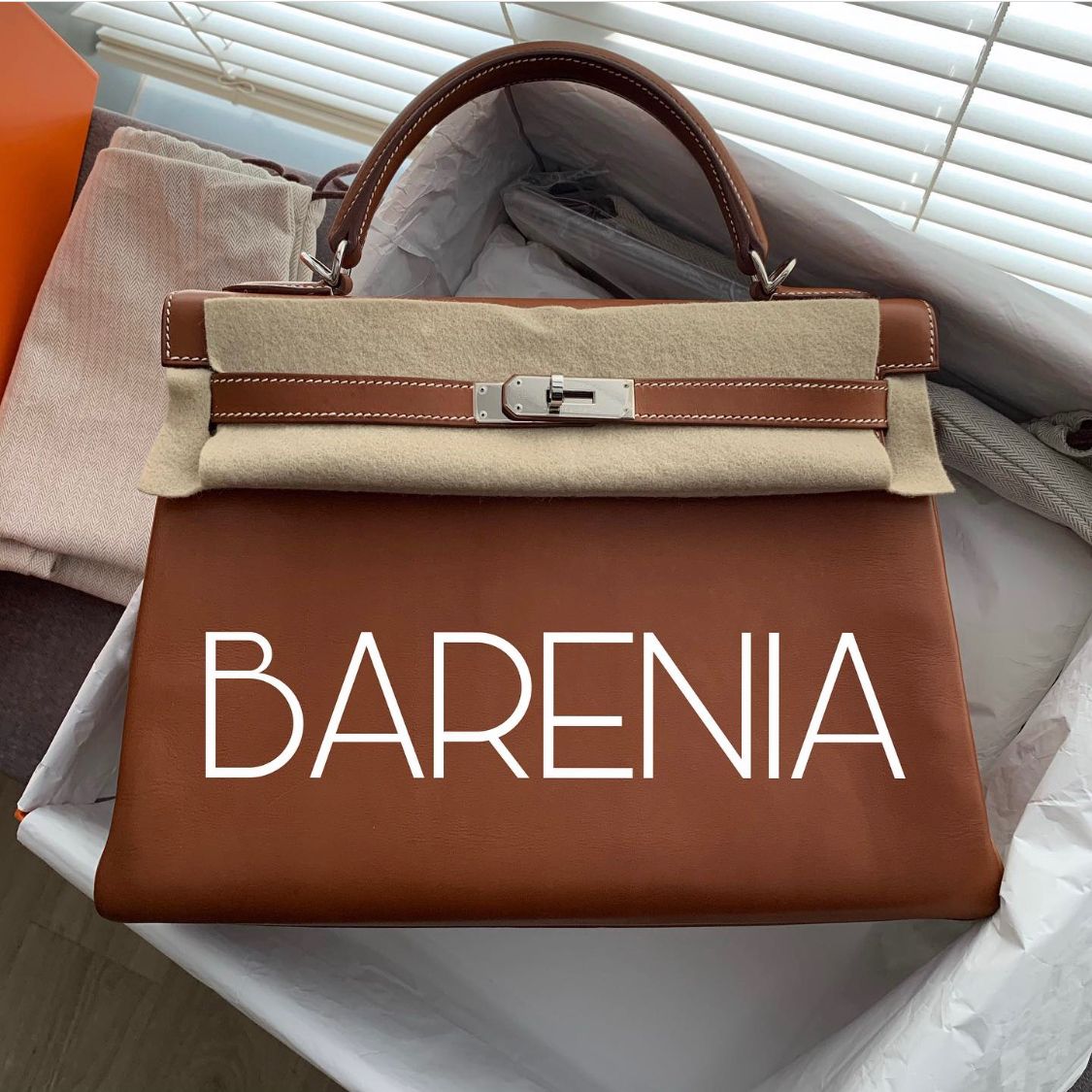 BJLuxury on X: A rare leather so loved all over the world. It's not often  that we receive a preowned Kelly barenia especially one which is a complete  set with its original