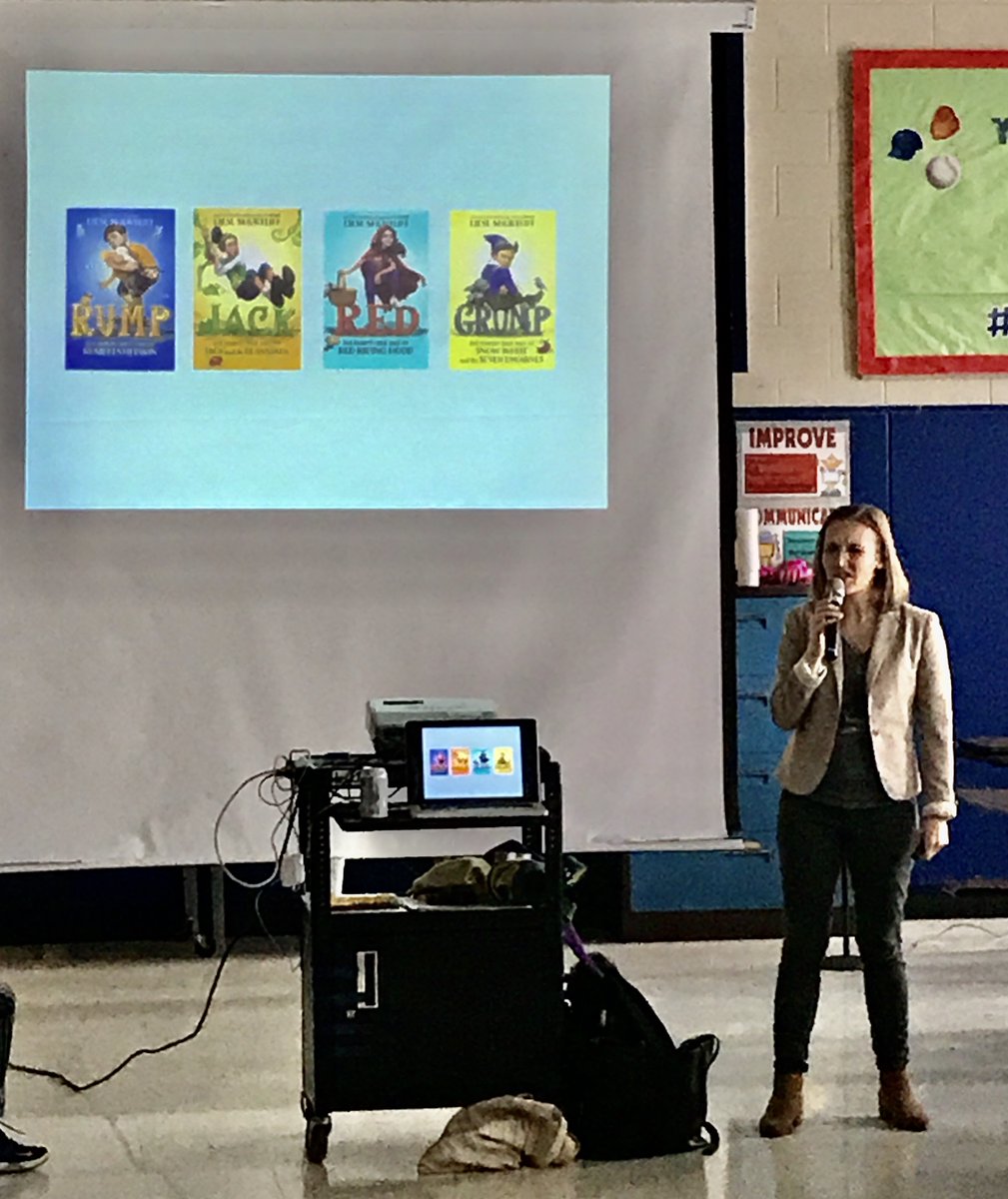 Students 
<a href="/WayneThomasscho/">Wayne Thomas School</a> enjoyed an awesome presentation by New York Times bestselling author <a href="/LieslShurtliff/">Liesl Shurtliff</a> 
Thank you to <a href="/112foundation/">112 Education Foundation</a>
 #wt112 #112leads 
<a href="/NSSD112/">North Shore SD 112</a>