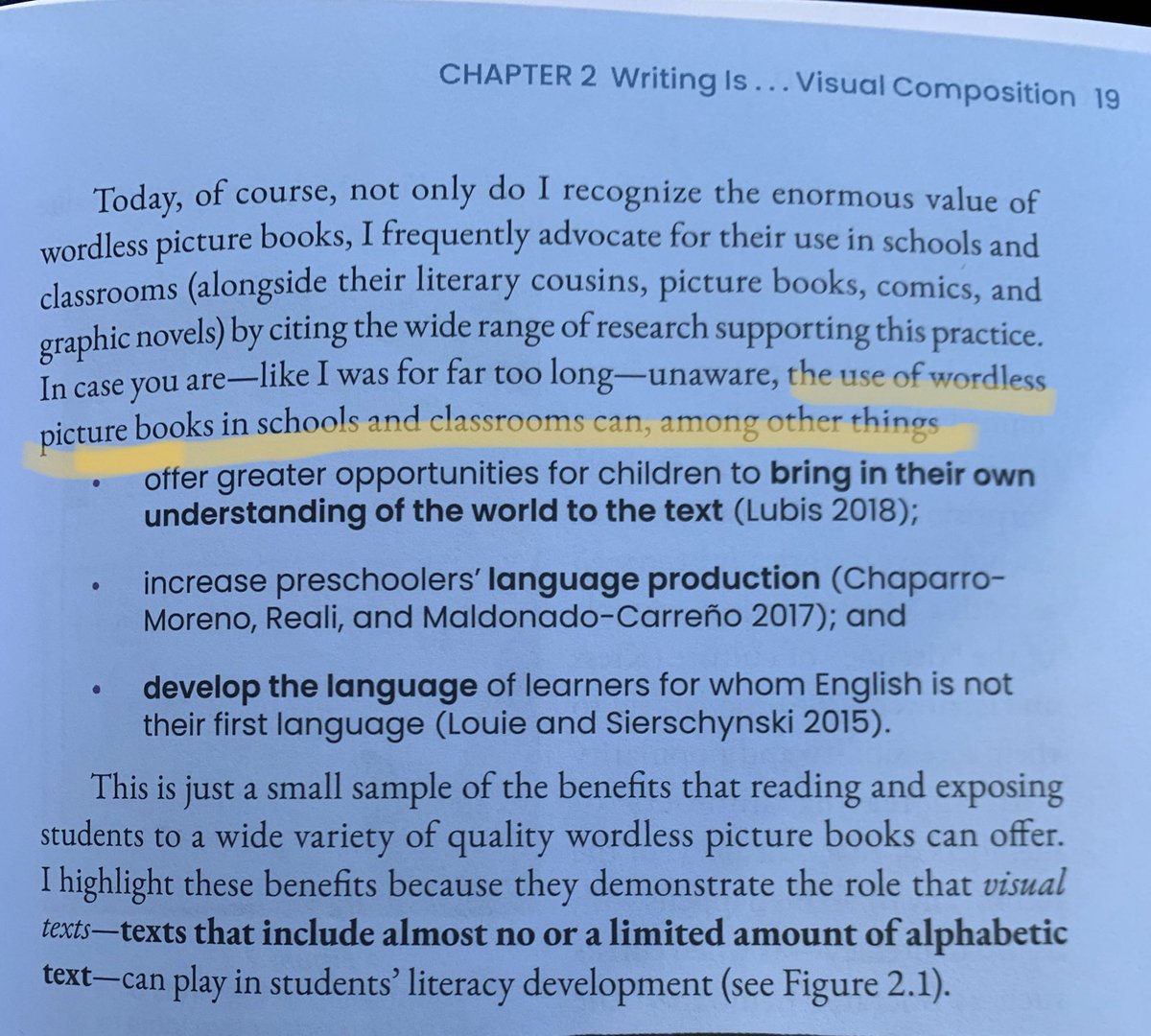 sshubitz's tweet image. .@ShawnaCoppola talks about the need for &amp;amp; power of wordless picture books in #WritingRedefined. 👇🏻
