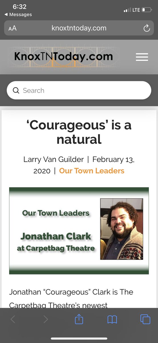 Help us love on our new Executive/Artist Director, Jonathan “Courageous” Clark!!! •
Dubbed one of our town’s leaders by our friends at <a href="/knoxtntoday/">knoxtntoday</a> , @misterc_rage is definitely deserving of some extra love and light today!! Click the link in our bio to read all about it!