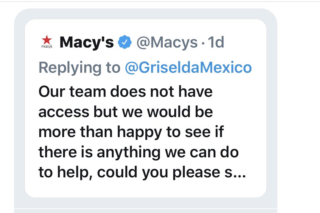 DominickGeneves's tweet image. #MacysFail