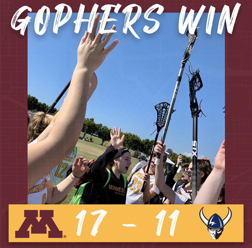 gopherwlax's tweet image. Starting off 1-0 in California 〽️