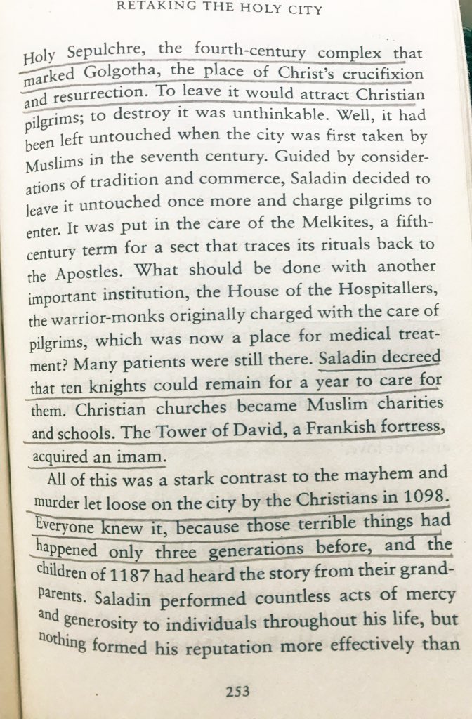 “There were many of Saladin’s advisers who wanted a violent conclusio; it was he alone who had the sense and humility to change his mind.”  #SaladinBiography authored by John Man   #100books2020   #bookscache