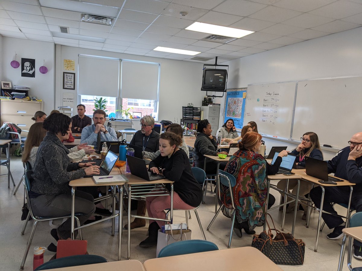 Proud of the way our teachers engage in high level professional development. Discussing the alignment of formative assessments to daily objectives. #PLC #professionaldevelopment #thework #Boropride #TheRegional