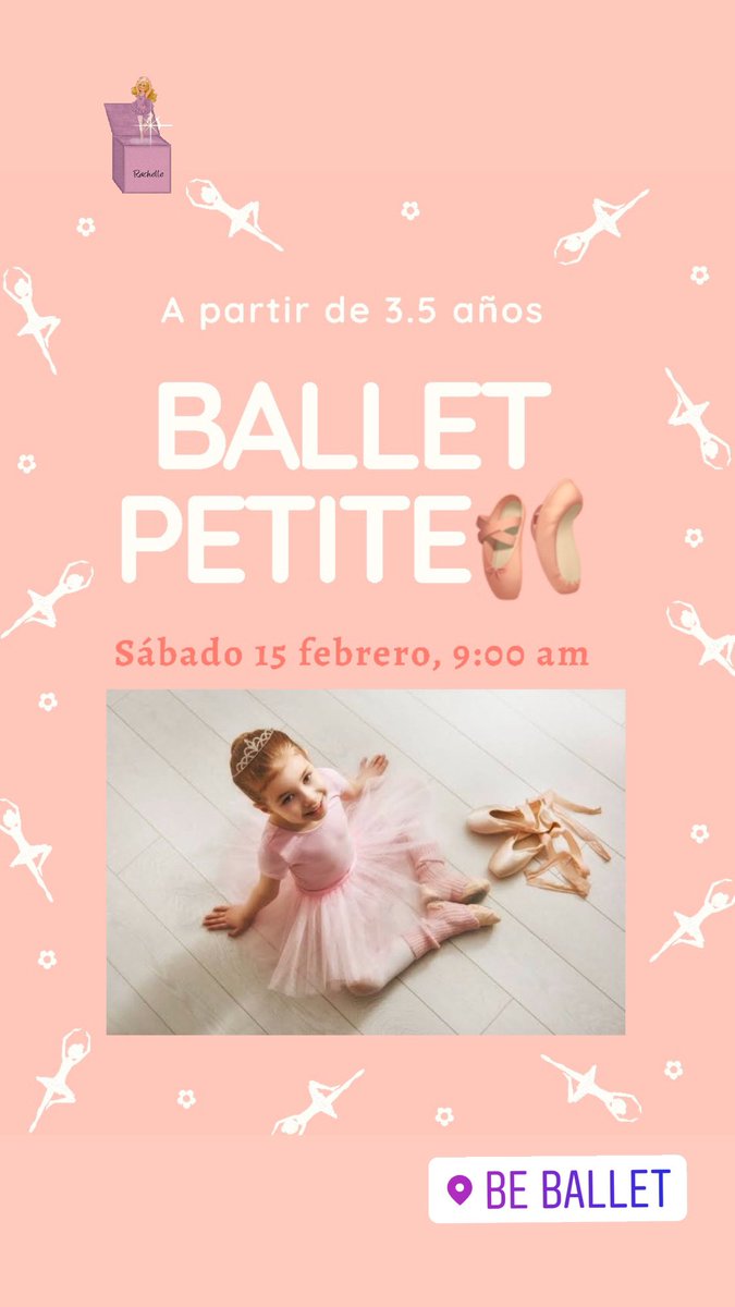 BeBalletMx's tweet photo. Rcuerden, mañana 9:00am
Ballet Petite, iniciación al ballet🩰
¡¡Los esperamos!!
#beballetmx #beballet #beballerina #beballetpetite #bebeautiful #beyou @LaNapoles_News @sanjoseinsurgen @SPedroDLosPinos @MixcoacDF @InMixcoac https://t.co/vaGZ79KiBz