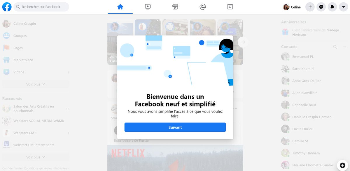 celinecrespin's tweet image. Pour info: Facebook teste une nouvelle interface / un nouveau design.
Voici quelques screens perso :
&amp;gt; Un design plus arrondi, plus interligné, plus espacé
&amp;gt; La &quot;mode&quot; du mode Dark ou Light 
&amp;gt; Des raccourcis un peu différents
...
#CM #SocialMedia #FacebookDesign #CommunityManager