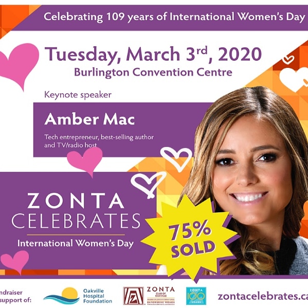ZontaOakville's tweet photo. Happy Valentine's Day! Honor the women in your life with tickets to an elegant evening at our International Women's Day celebration! Proceeds benefit the Oakville Hospital Foundation.
https://t.co/QViFqsPMr8 for tickets.
#AmberMac #VDay #IWD2020 https://t.co/cAnotiJPJS