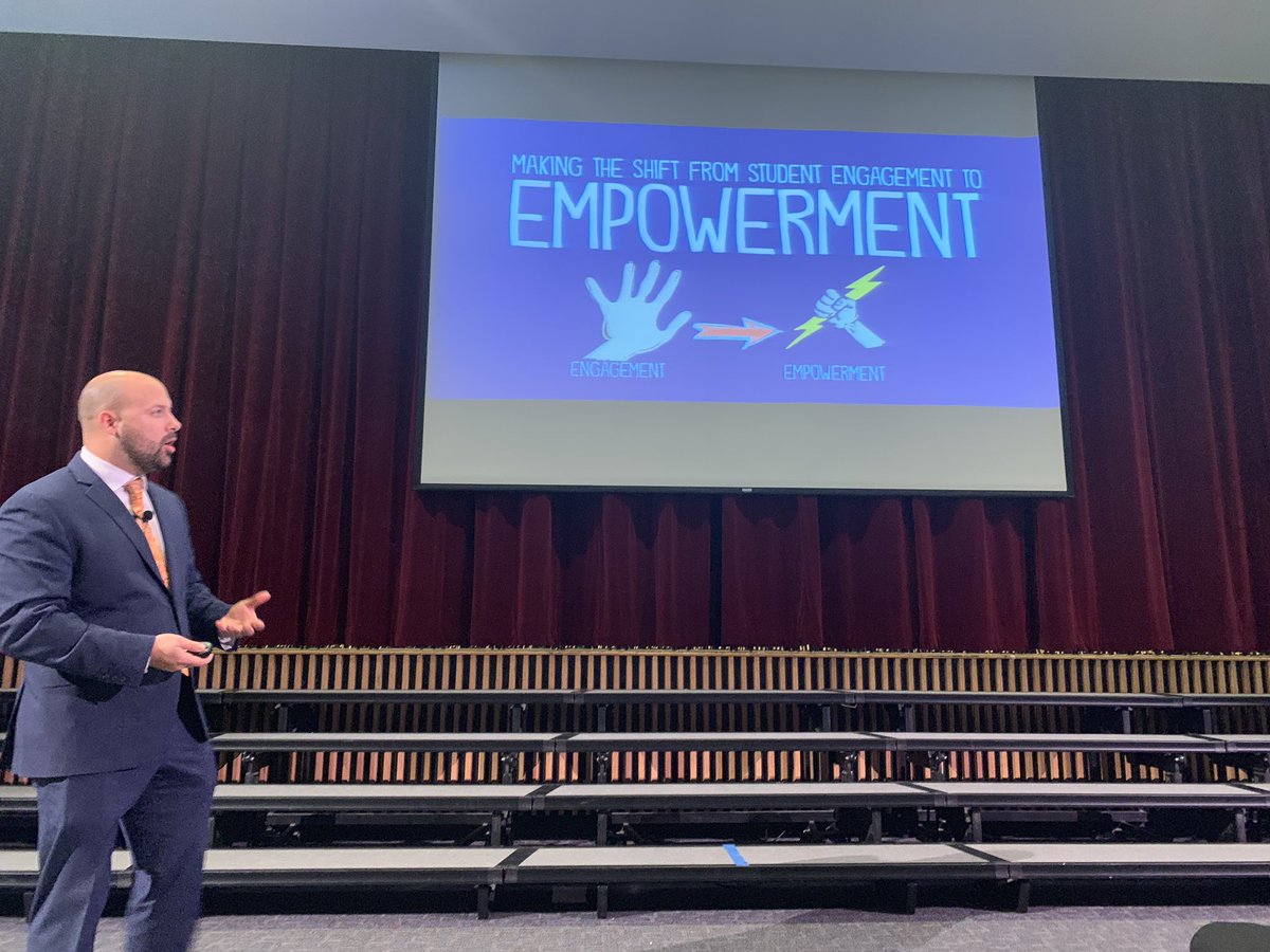 TheLauraMandell's tweet photo. “What decisions am I making for my students that they could making for themselves?” Thank you, @ajjuliani for being so real. #letsgo #LanCoLearns @GoMounts https://t.co/C8qfyX43Io
