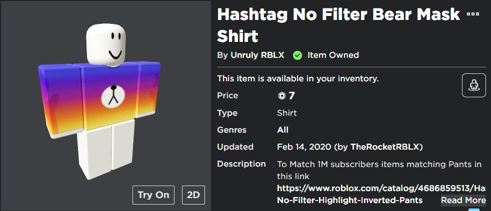 Roblox Notifier On Twitter New Face Accessory Hashtag No Filter