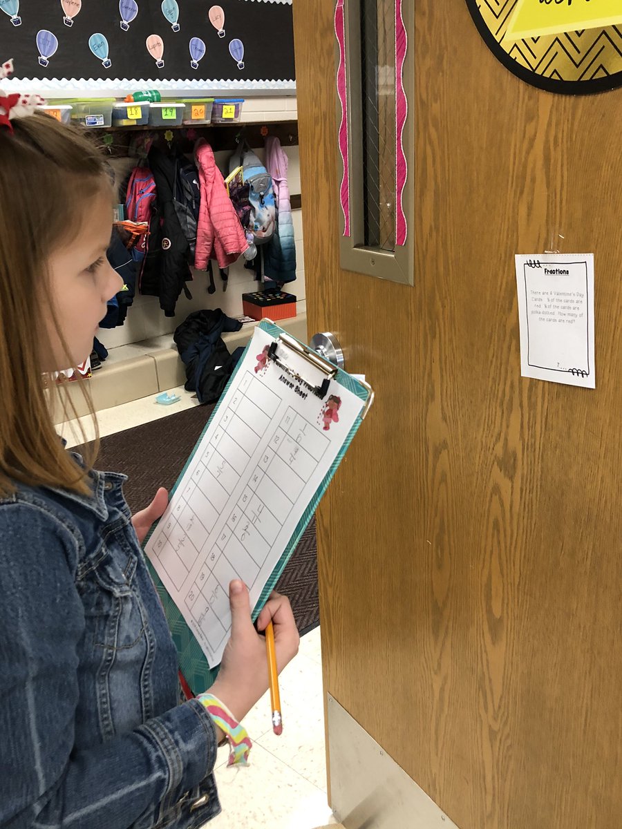 We love a good fraction scavenger hunt on Valentine’s Day! Applying what we’ve learned to succeed on our test next week! <a href="/D45Westmore/">Westmore School</a>
