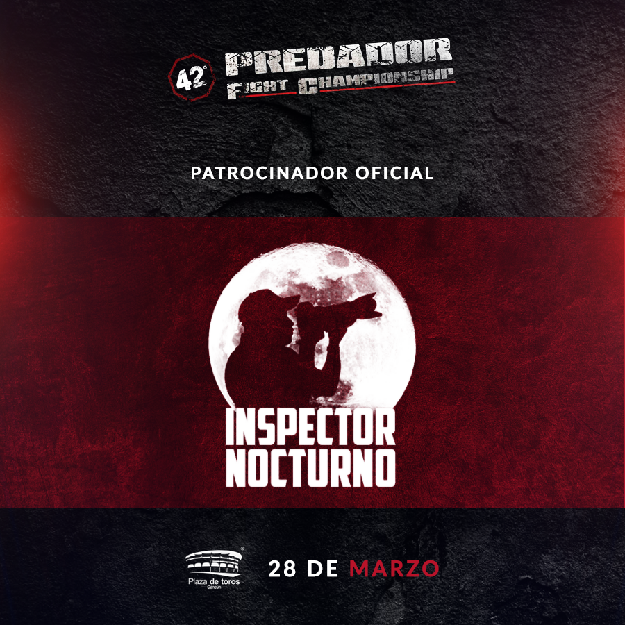 Haremos Explotar Cancún junto a nuestro amigo el <a href="/InspectorNoctur/">InspectorNocturnoOficial</a> 🔥🔥🔥
La cita es el 28 de Marzo - Plaza de Toros
Tendremos 11 peleas de Adrenalina, Fuerza y Poder 👊👊👊
14 de Febrero Inicia la Venta de boletos 😎 .........
Guerrero Jaguar #PredadorPower #PredadorMMA