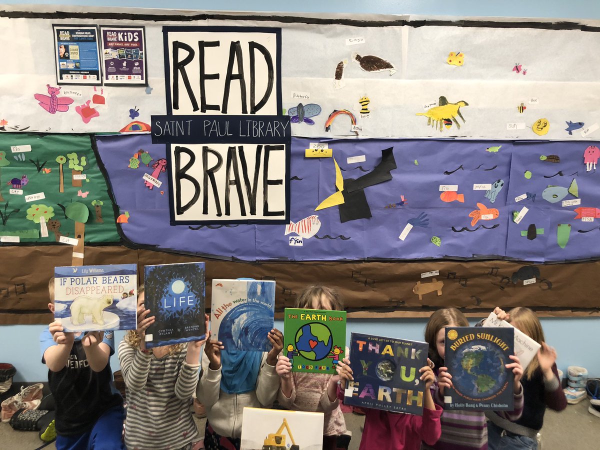 We loved the #readbrave books so much and we learned a lot about climate change! @GlobalArtsPlus @stpaullibrary @Ms_GriffinFirst