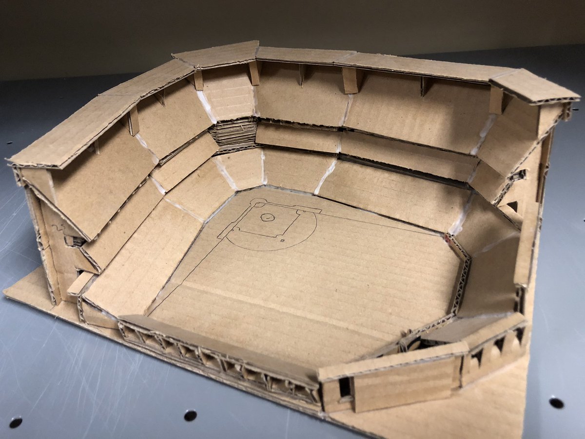Paper Stadium #2Another cardboard stadium I didn’t model after anything. Named it after myself because why not?